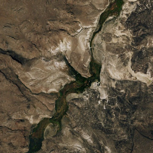 Aerial imagery of Virgin Valley Ranch, NV