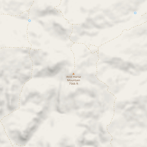 OpenStreetMap map of Wild Horse Mountain, NV