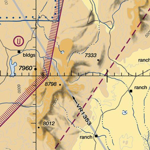 FAA VFR chart of Woodcamp Springs, NV
