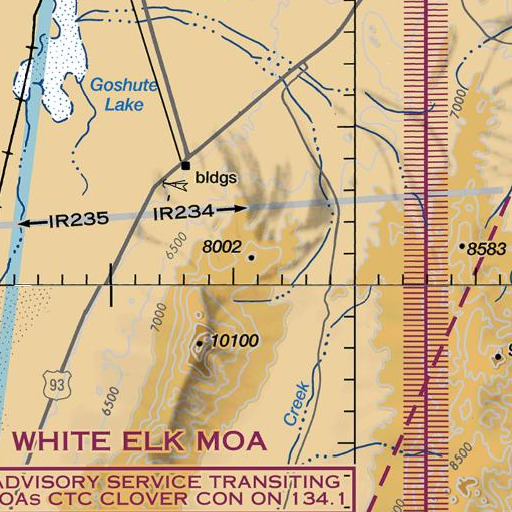 FAA VFR chart of Lone Cedar Spring, NV
