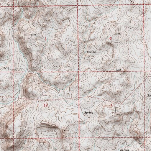 USGS 24K topo map of Rimrock Spring, NV
