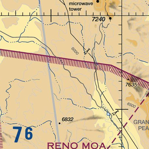 FAA VFR chart of Upper Post Corral Spring, NV