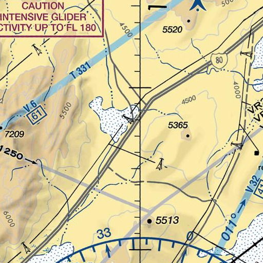 FAA VFR chart of Bradys Hot Springs, NV