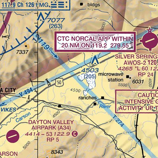 FAA VFR chart of Desert Station (historical), NV