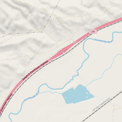 OpenStreetMap map of Hunter Banks Ranch, NV