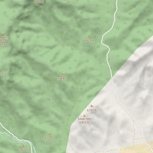 OpenStreetMap map of Pahranagat Mining District, NV