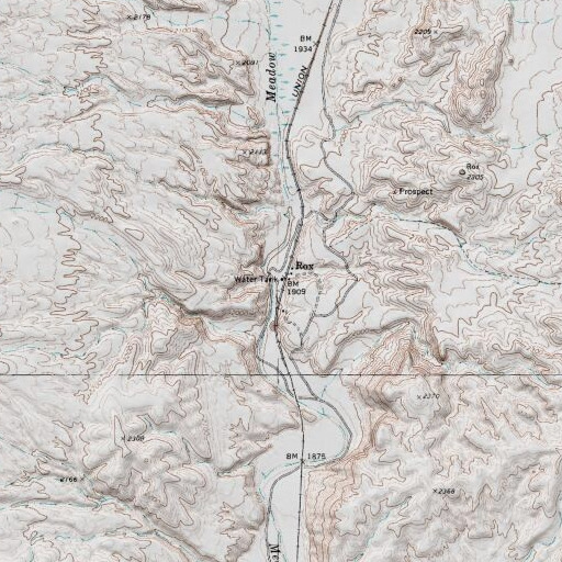 USGS 24K topo map of Mormon Canyon, NV
