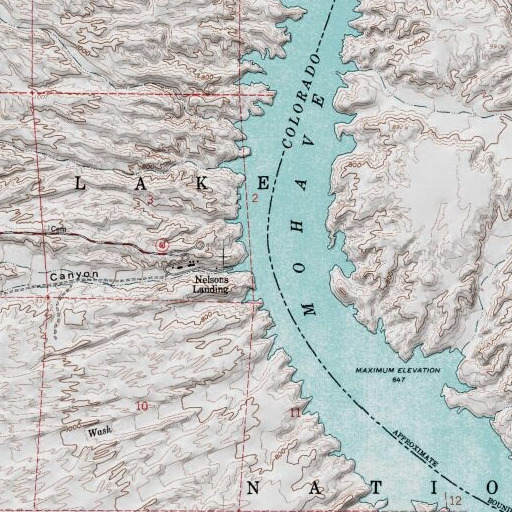 USGS 24K topo map of Eldorado Ferry (historical), NV