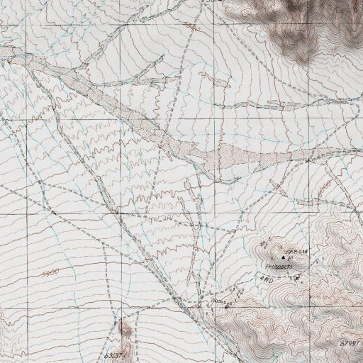 USGS 24K topo map of Weepah Mining District, NV