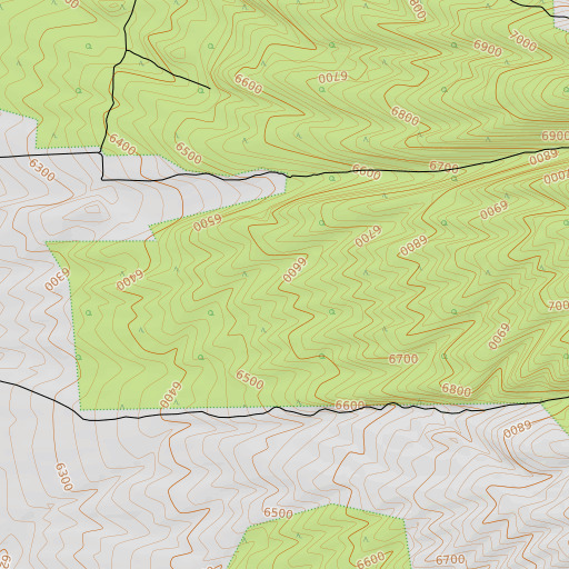 OpenTopoMap map of Chase Mining District, NV