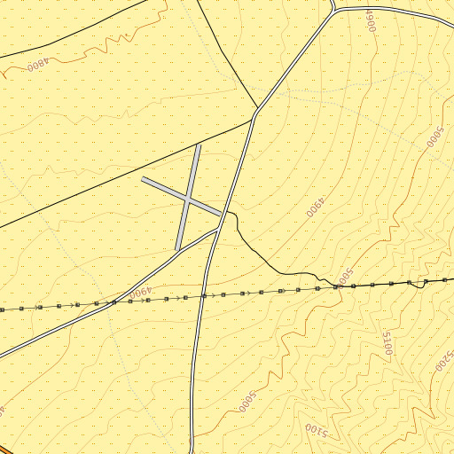 OpenTopoMap map of Timpahute Well, NV