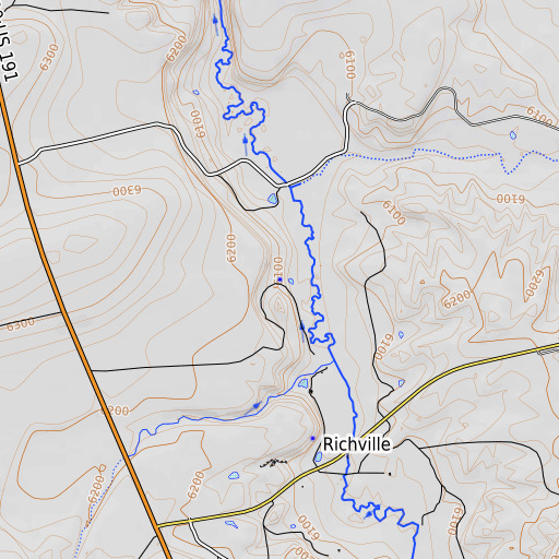 OpenTopoMap map of Neilson Spring, AZ