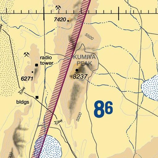 FAA VFR chart of Rosebud Spring, NV