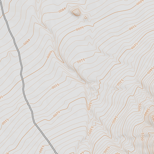OpenTopoMap map of West Juniper Spring, NV