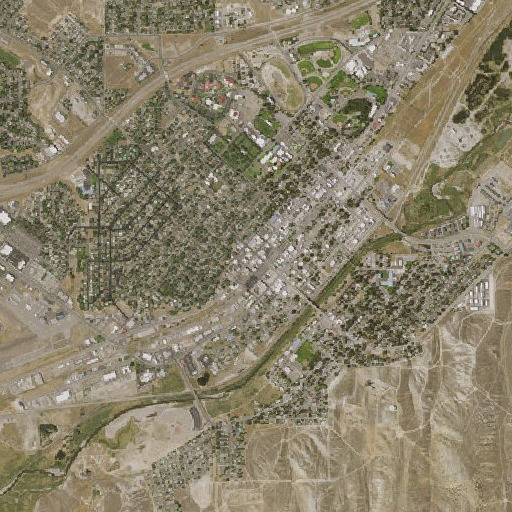 Aerial imagery of Ruby Mountain Christian School, NV