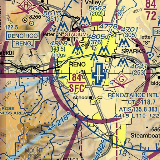 FAA VFR chart of Kimberley Well, NV