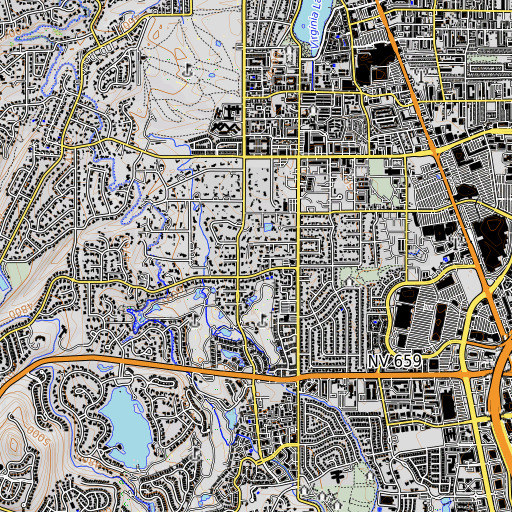 OpenTopoMap map of Clark Well, NV