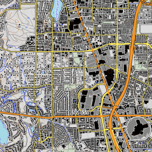 OpenTopoMap map of Johnson Well, NV