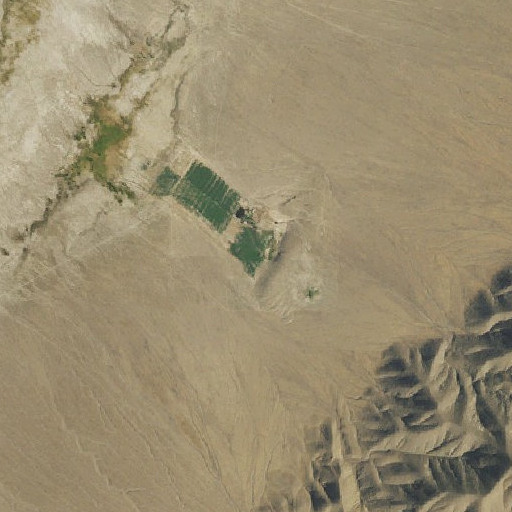 Aerial imagery of Lower Ranch Hot Spring, NV