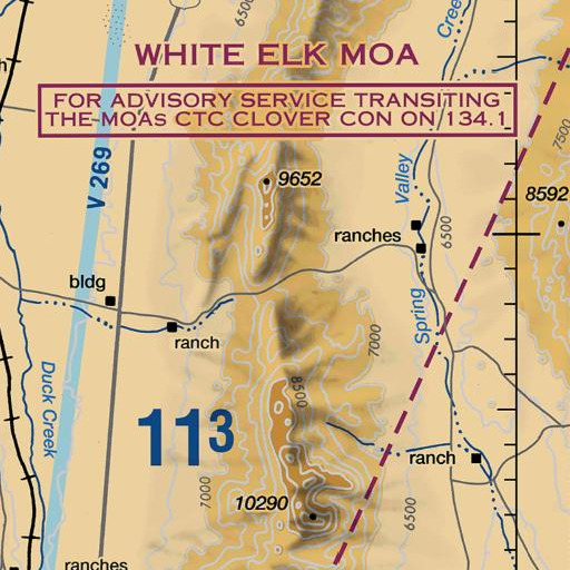 FAA VFR chart of Schellbourne Springs, NV