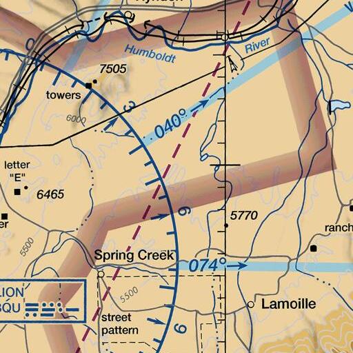 FAA VFR chart of Sandhill Spring, NV