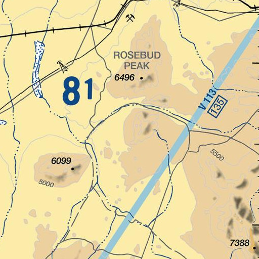 FAA VFR chart of Lander Spring, NV