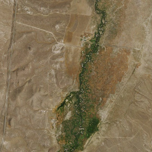 Aerial imagery of San Jacinto Ranch Spring, NV
