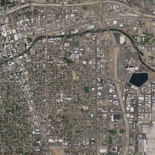 Aerial imagery of Libby C Booth Elementary School, NV