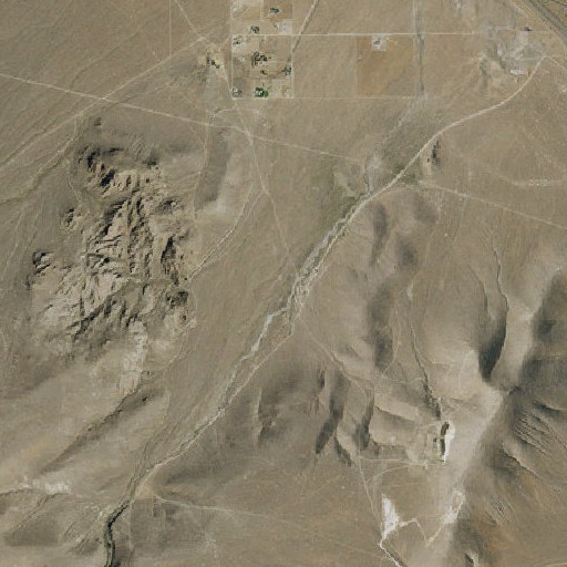 Aerial imagery of Pole Creek, NV
