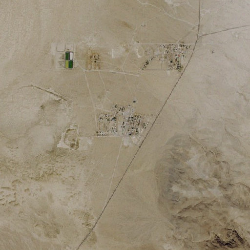 Aerial imagery of Gabbs Elementary School, NV