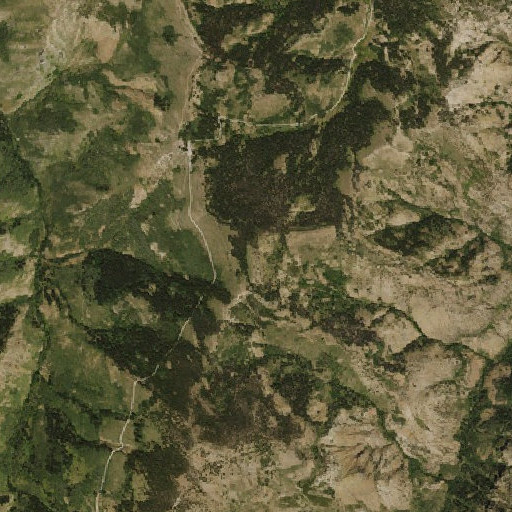 Aerial imagery of Bear Creek Butte, NV