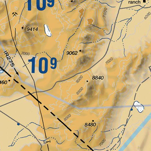 FAA VFR chart of Anchorite Pass, NV