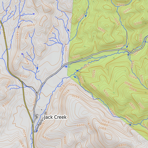 OpenTopoMap map of Boyd Creek, NV