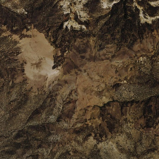 Aerial imagery of Buller Mountain, NV