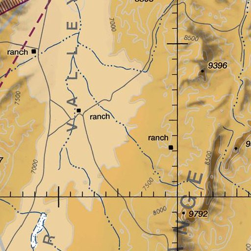 FAA VFR chart of Butler Creek, NV