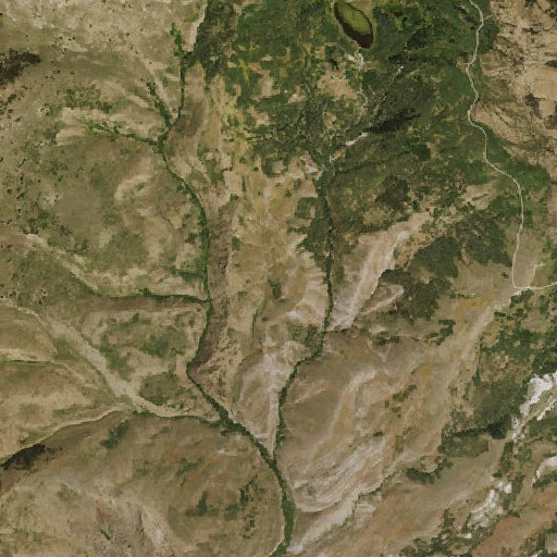 Aerial imagery of Copper Basin, NV