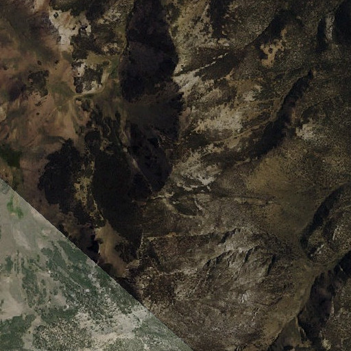 Aerial imagery of East Sister, NV
