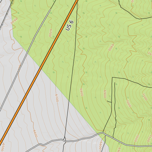OpenTopoMap map of Ely Reservation, NV