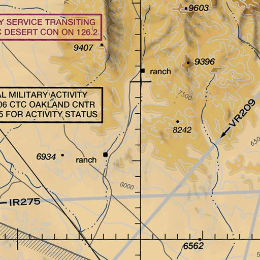FAA VFR chart of Fourmile Spring, NV