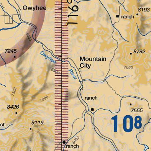 FAA VFR chart of Hansen Gulch, NV
