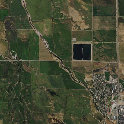 Aerial imagery of Martin Slough, NV