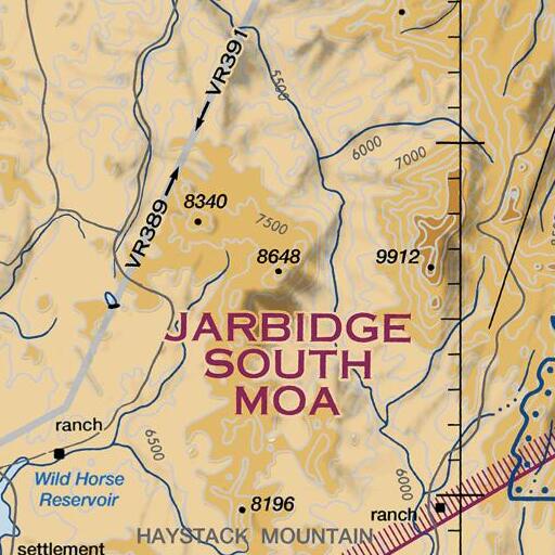 FAA VFR chart of Pine Mountain, NV