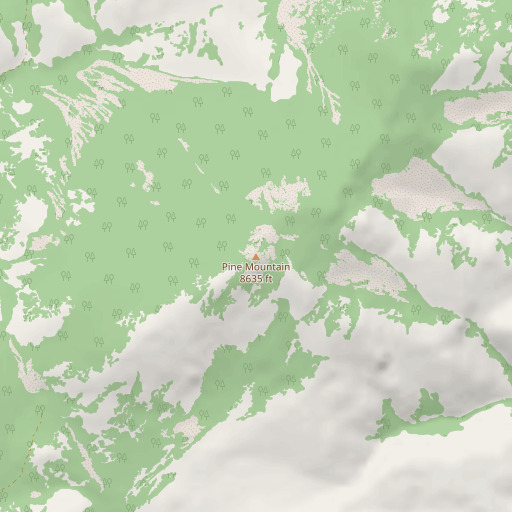 OpenStreetMap map of Pine Mountain, NV