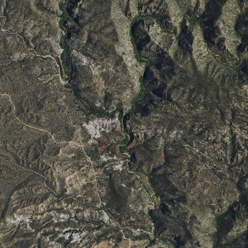 Aerial imagery of Pine Park Canyon, NV