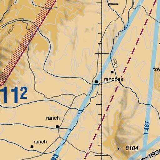 FAA VFR chart of Pole Creek, NV