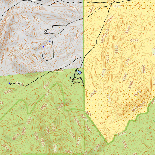 OpenTopoMap map of Prospect Springs, NV