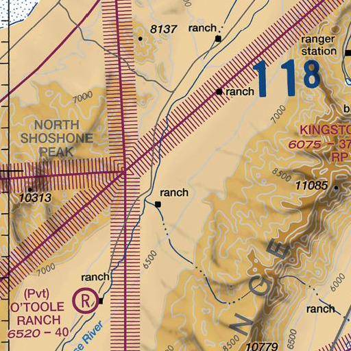 FAA VFR chart of Reese River Butte, NV