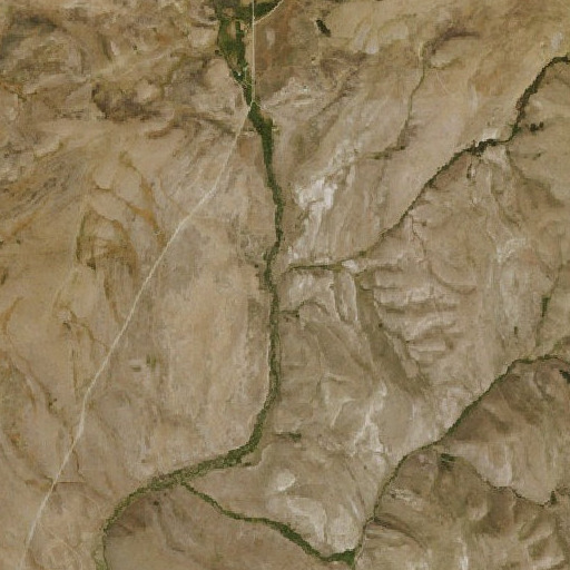 Aerial imagery of Rosebud Creek, NV