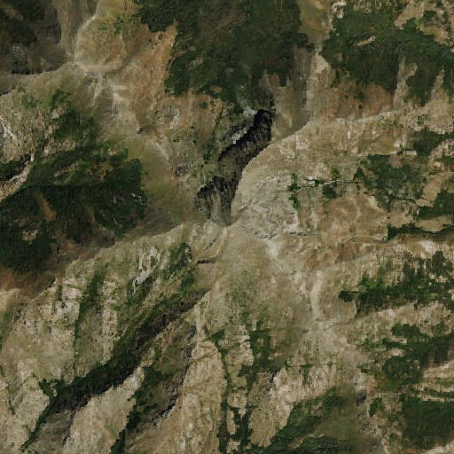 Aerial imagery of Santa Rosa Peak, NV