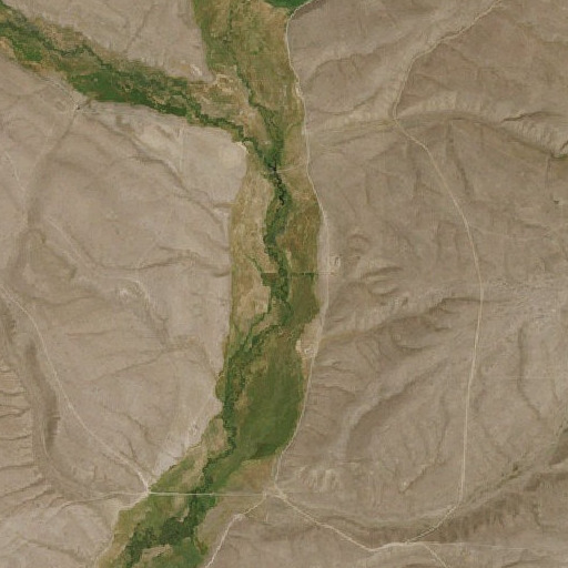Aerial imagery of Wildcat Creek, NV